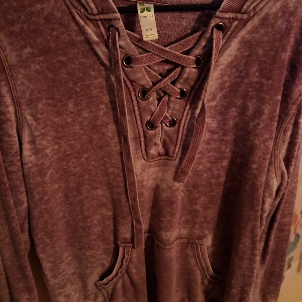 Womans hoodie light over shirt